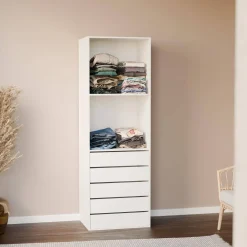 Kledingkast module vakken en 5 lades 60cm
