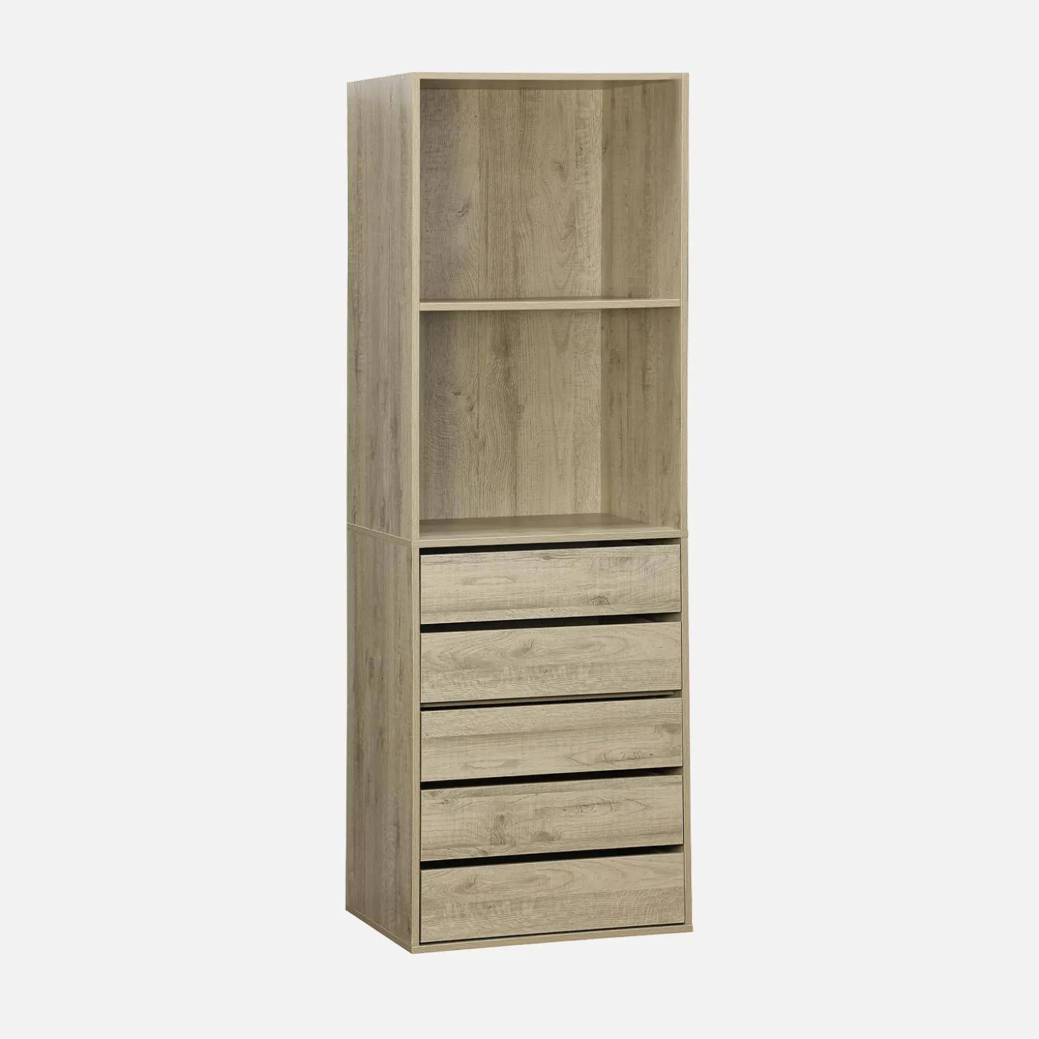 Kledingkast module vakken en 5 lades 60cm