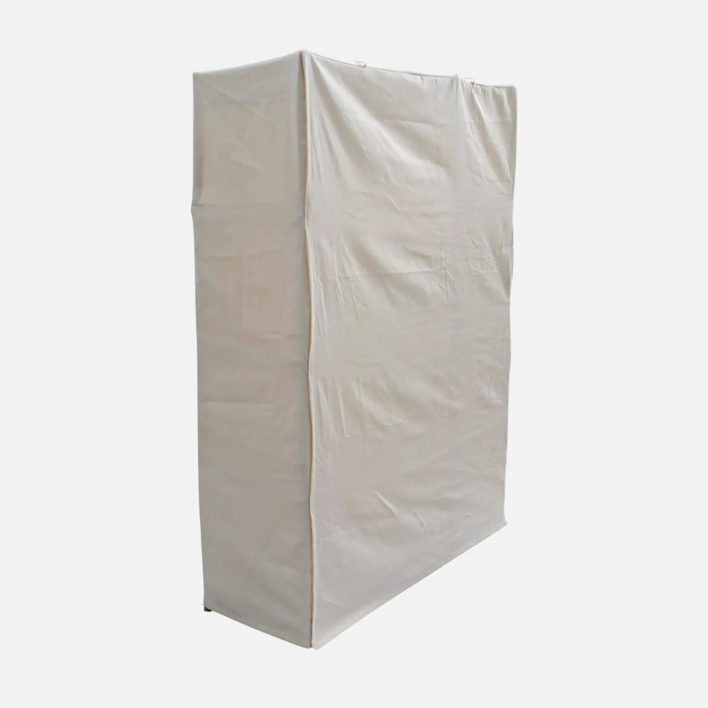Kledingkast van bamboe met hangruimte en 3 planken 110cm