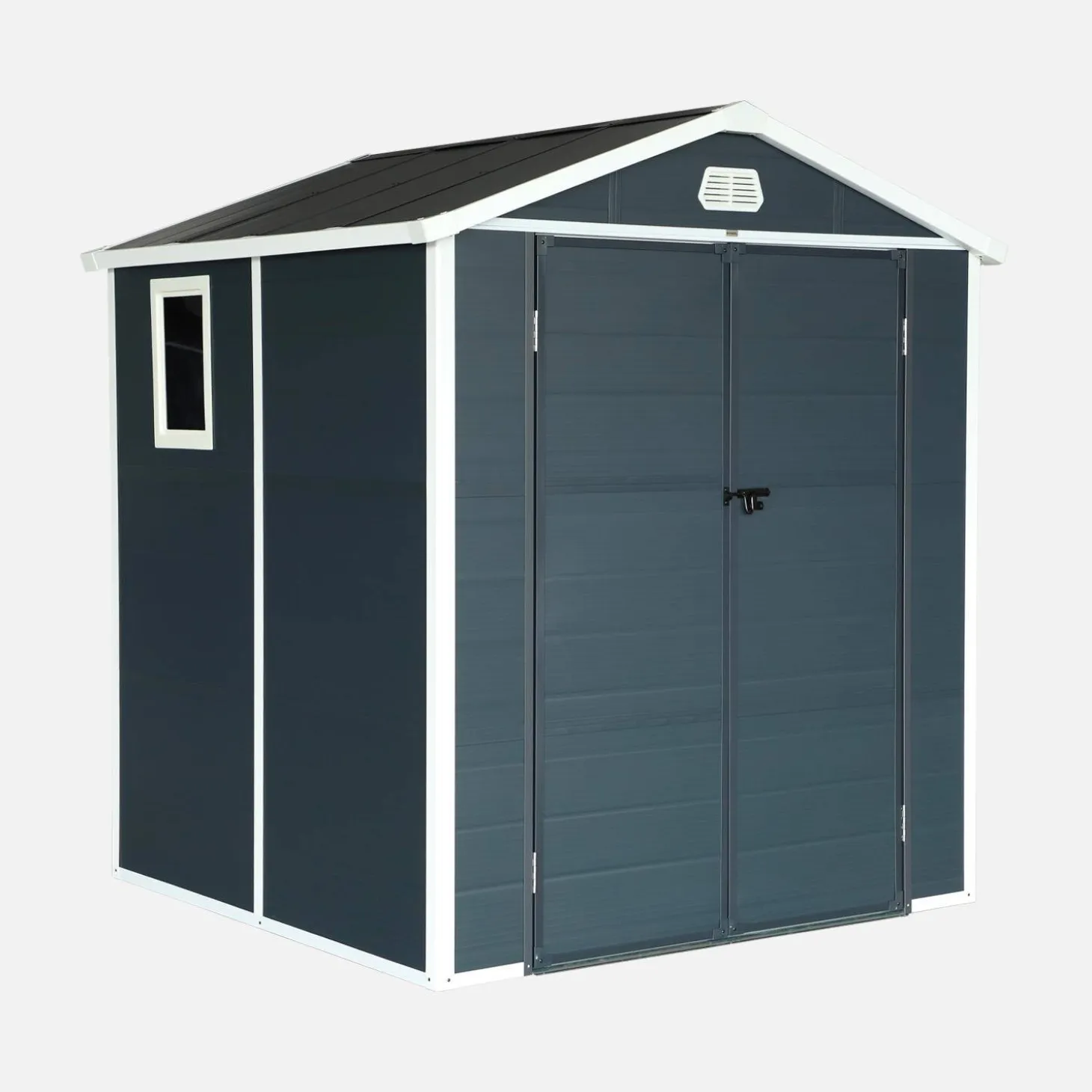 Kunststof tuinhuisje met aluminium frame 3,65 m²