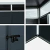 Kunststof tuinhuisje met aluminium frame 4,55 m²