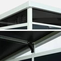 Kunststof tuinhuisje met aluminium frame 4,55 m²