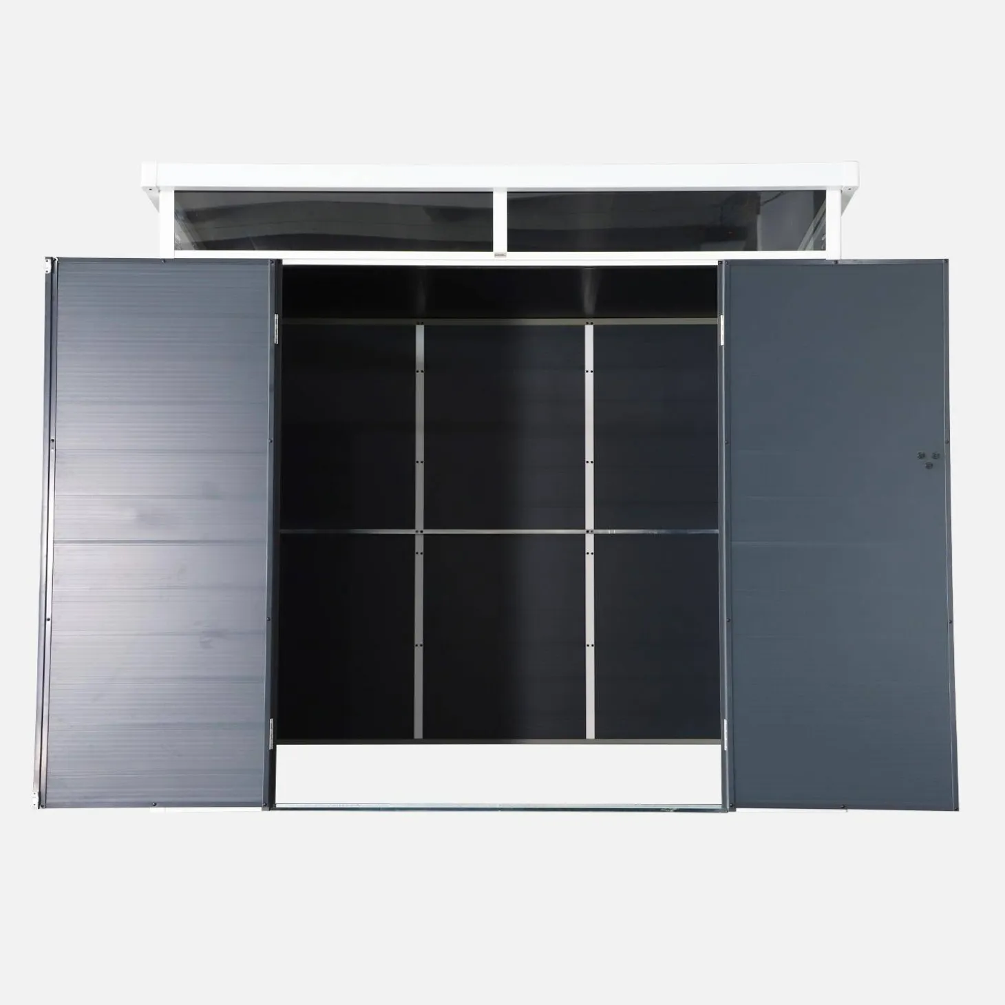 Kunststof tuinhuisje met aluminium frame 4,55 m²