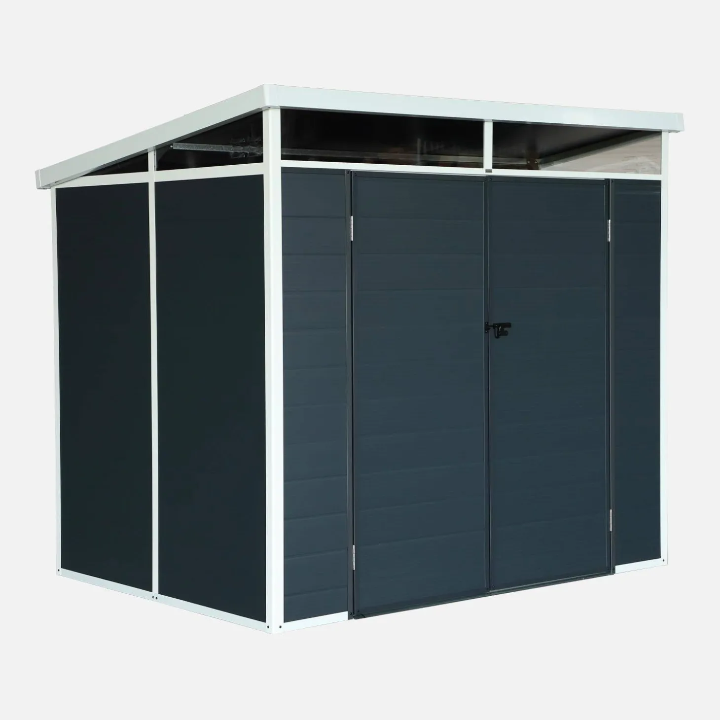 Kunststof tuinhuisje met aluminium frame 4,55 m²