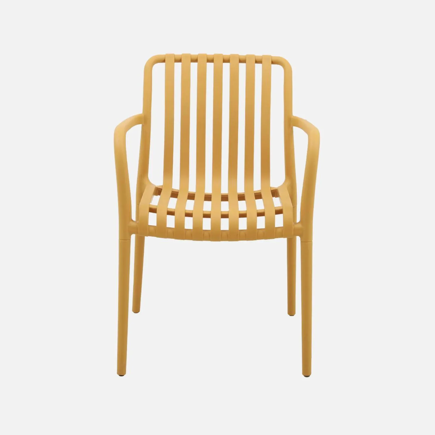 Kunststof tuinstoelen (set van 4)