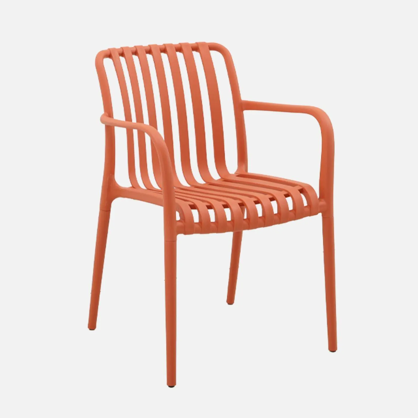 Kunststof tuinstoelen (set van 4)