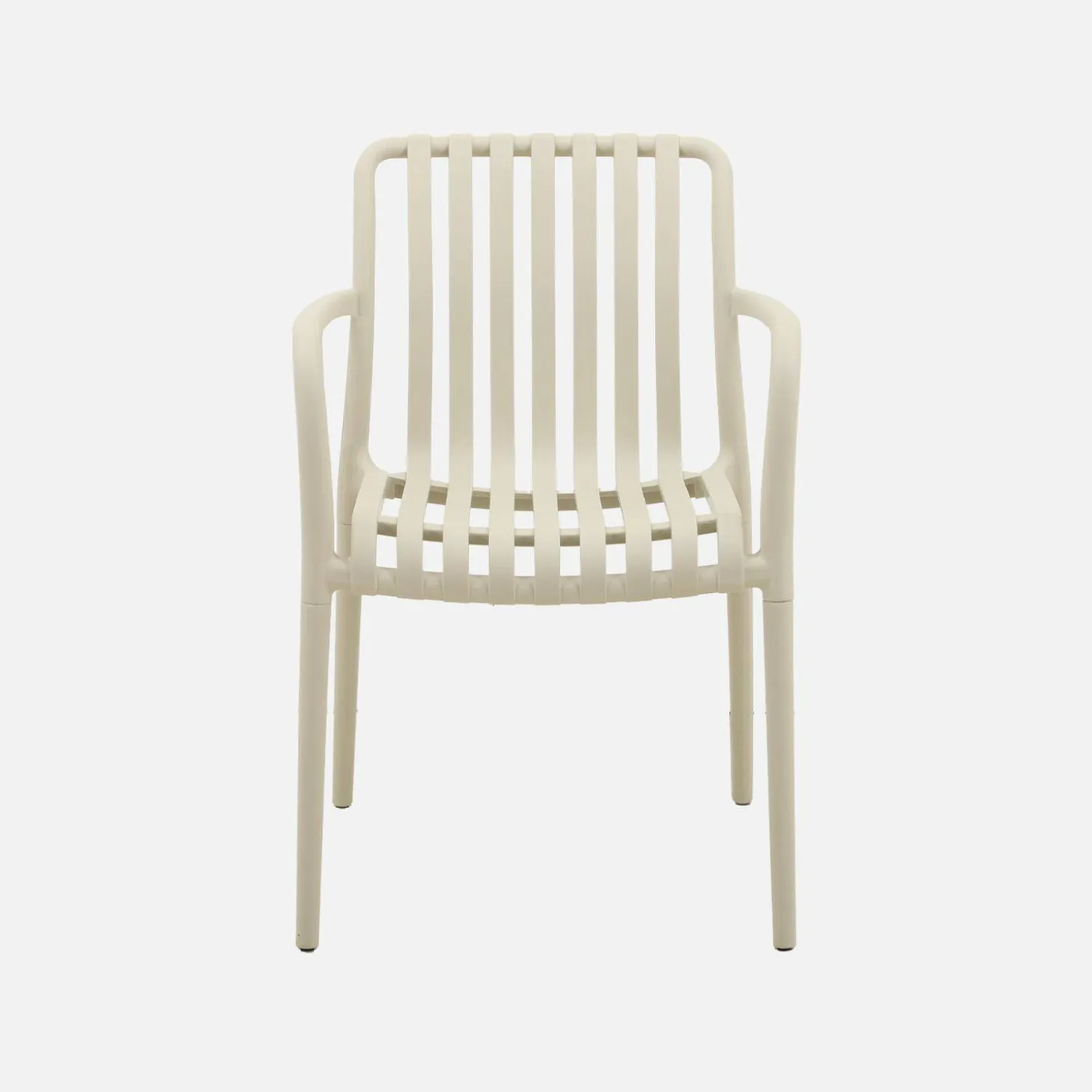 Kunststof tuinstoelen (set van 4)