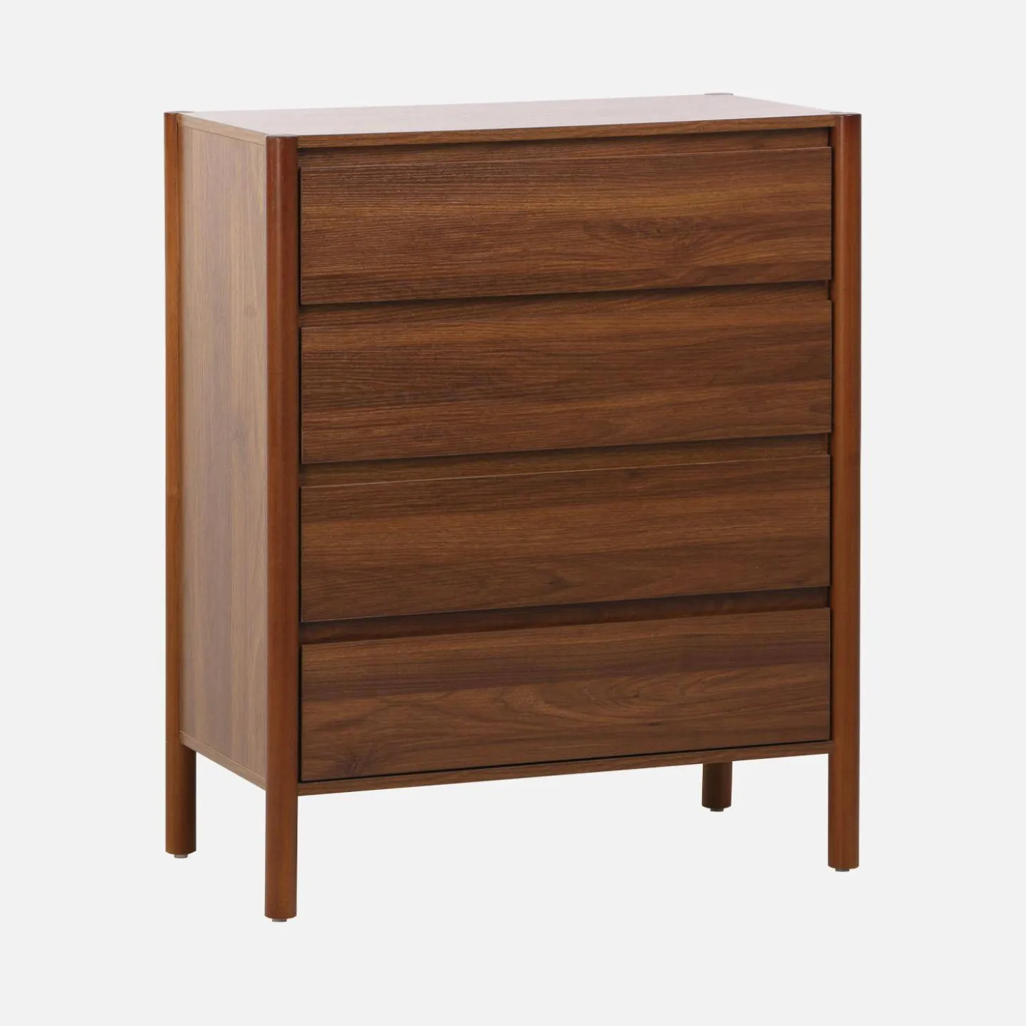 Ladekast houteffect 4 lades 80cm
