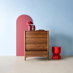 Ladekast houteffect 4 lades 80cm
