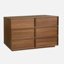 Ladekast houtlook met 6 lades 120cm