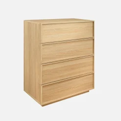 Ladekast houtlook met 4 lades 80cm