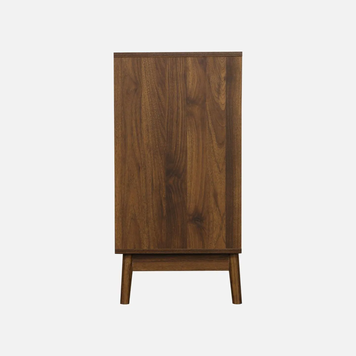 Ladekast 3 lades houtdecor deels gegroefd 80cm