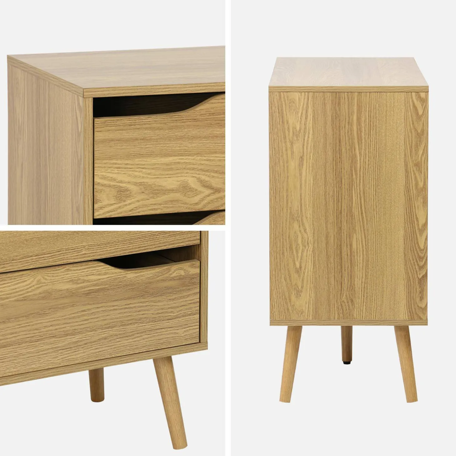 Ladekast met 6 lades houtdecor 120cm