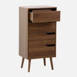 Ladekast met 4 lades houtdecor 48cm