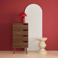 Ladekast met 4 lades houtdecor 48cm