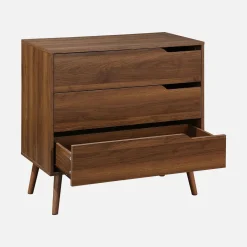 Ladekast met 3 lades houtdecor 80cm