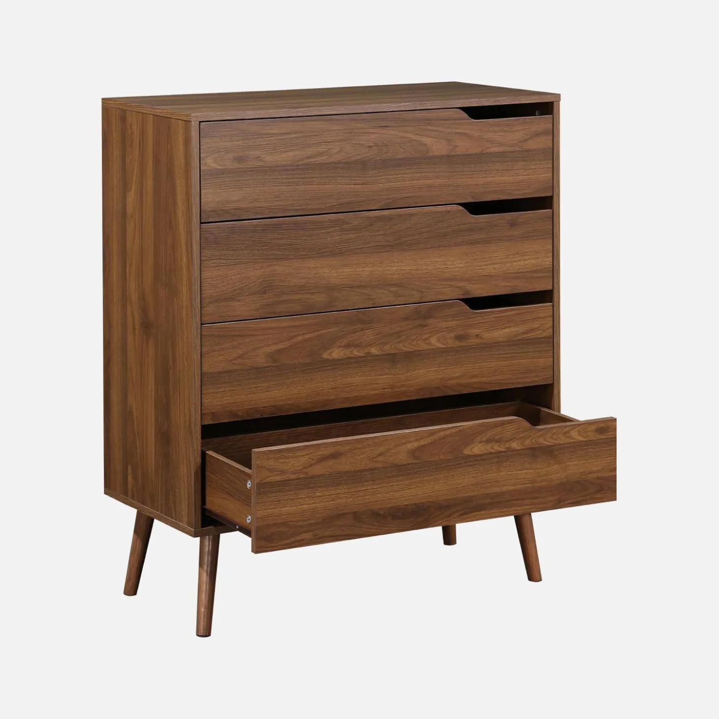 Ladekast met 4 lades houtdecor 80cm