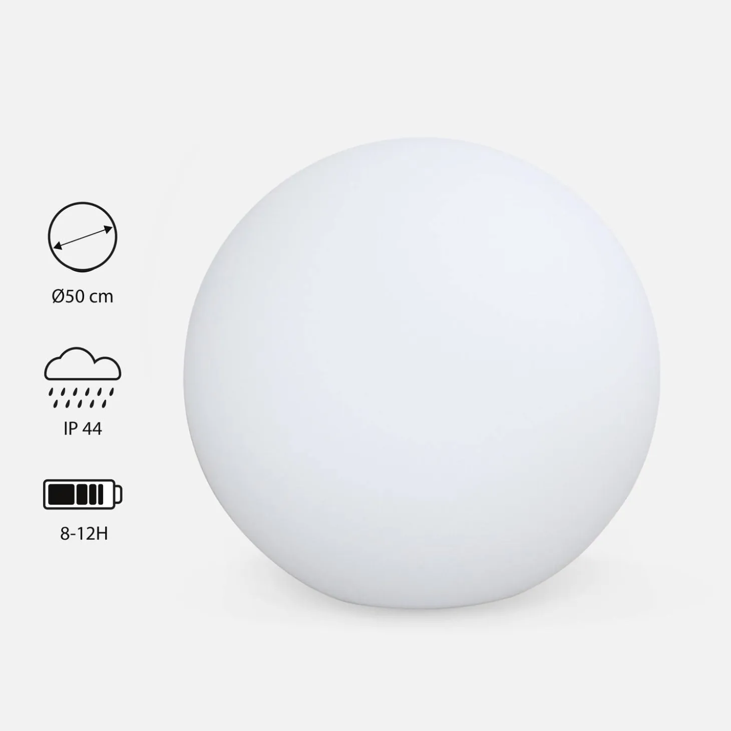 LED bollamp warm wit