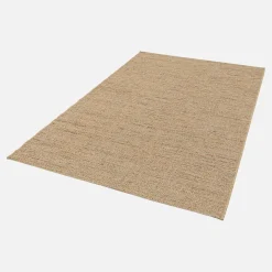Licht jute-effect tapijt voor binnen en buiten