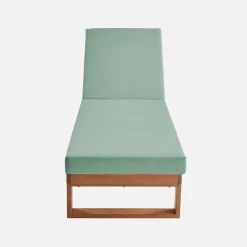 Ligbank in eucalyptus hout, multiposities (set van 2)