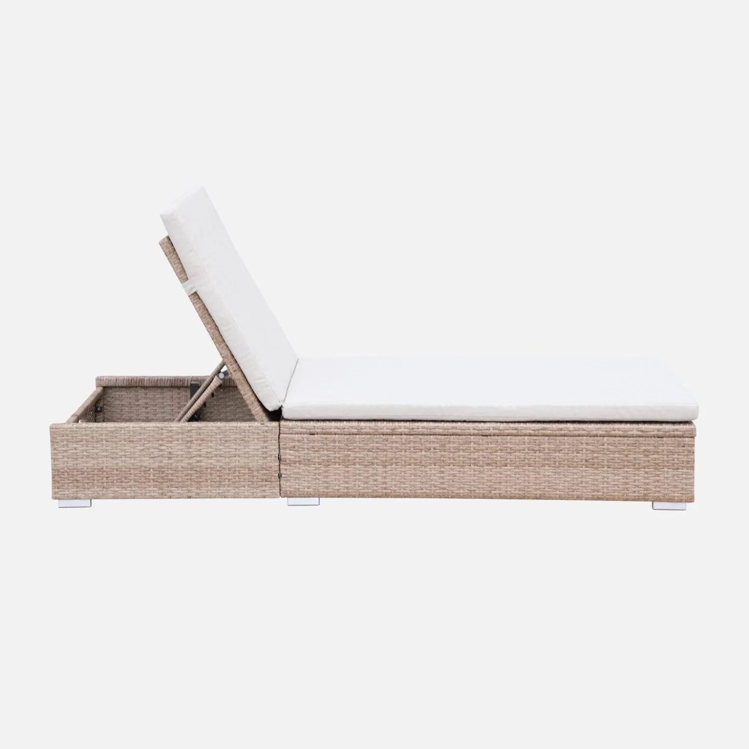 Ligstoel, B195 x D65 x H32/97cm