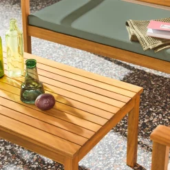 Loungeset acaciahout voor 4 personen