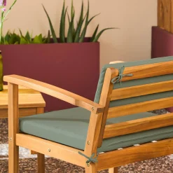 Loungeset acaciahout voor 4 personen