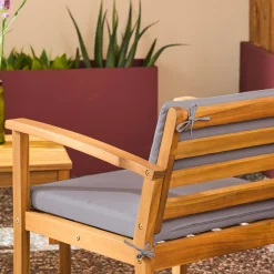 Loungeset acaciahout voor 4 personen