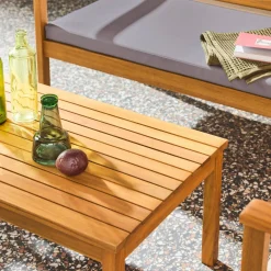 Loungeset acaciahout voor 4 personen