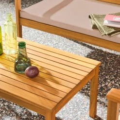 Loungeset acaciahout voor 4 personen