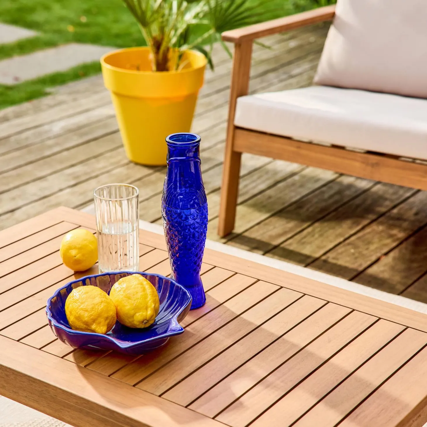 Loungeset met 4 zitplaatsen acaciahout