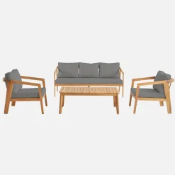 Loungeset 5 persoons acaciahout