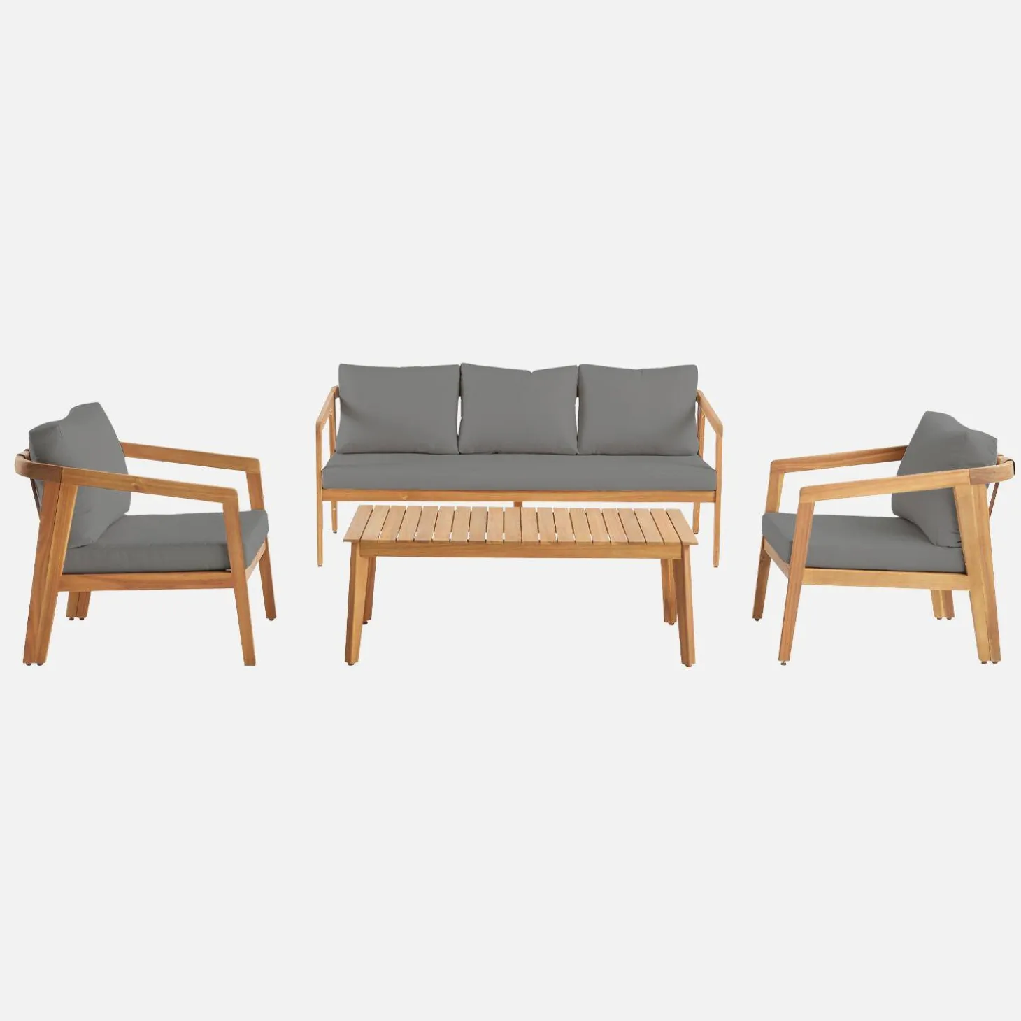 Loungeset 5 persoons acaciahout