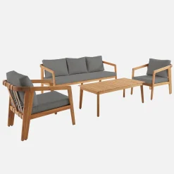 Loungeset 5 persoons acaciahout