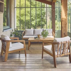 Loungeset 5 persoons acaciahout
