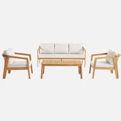 Loungeset 5 persoons acaciahout