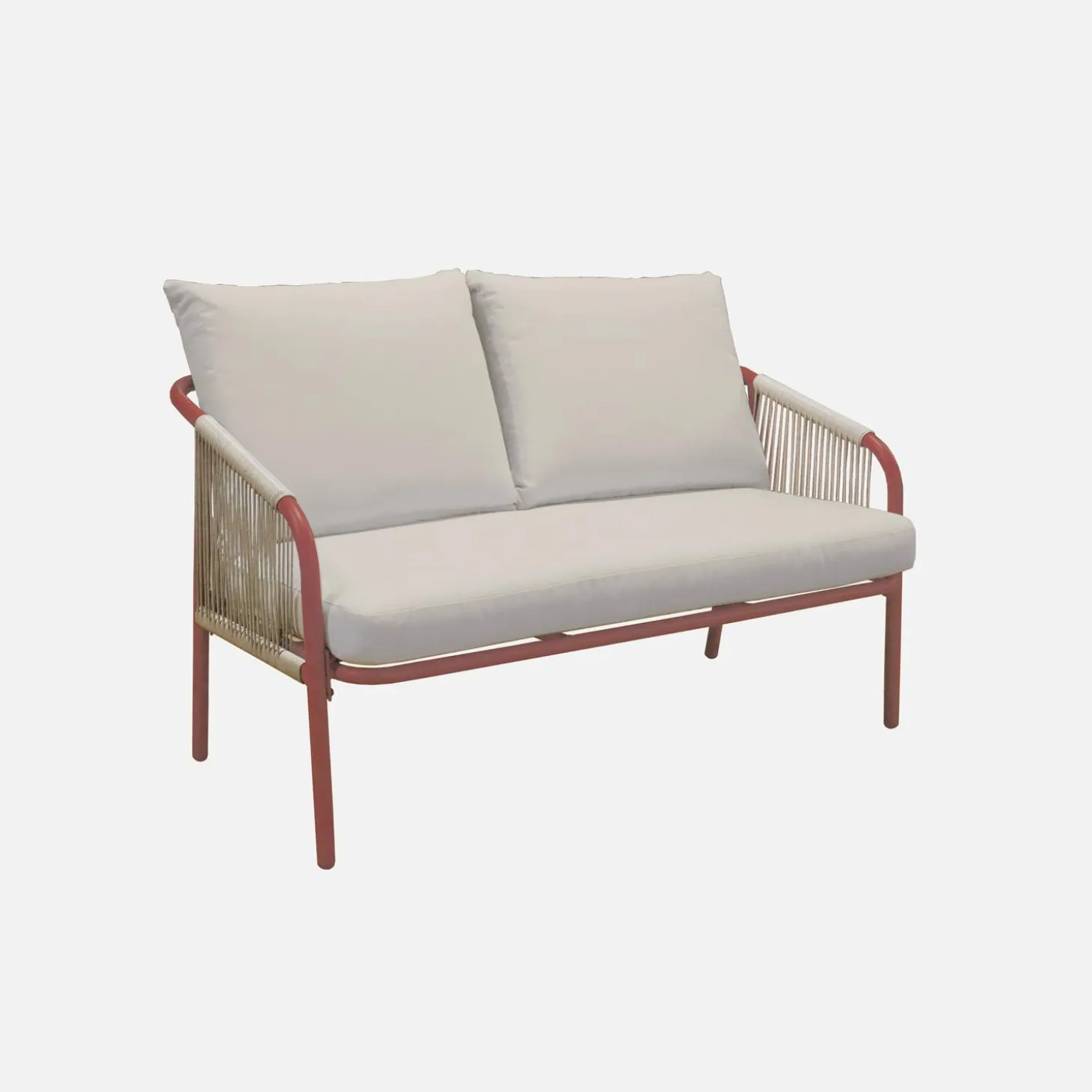 Loungeset van staal, 4 personen