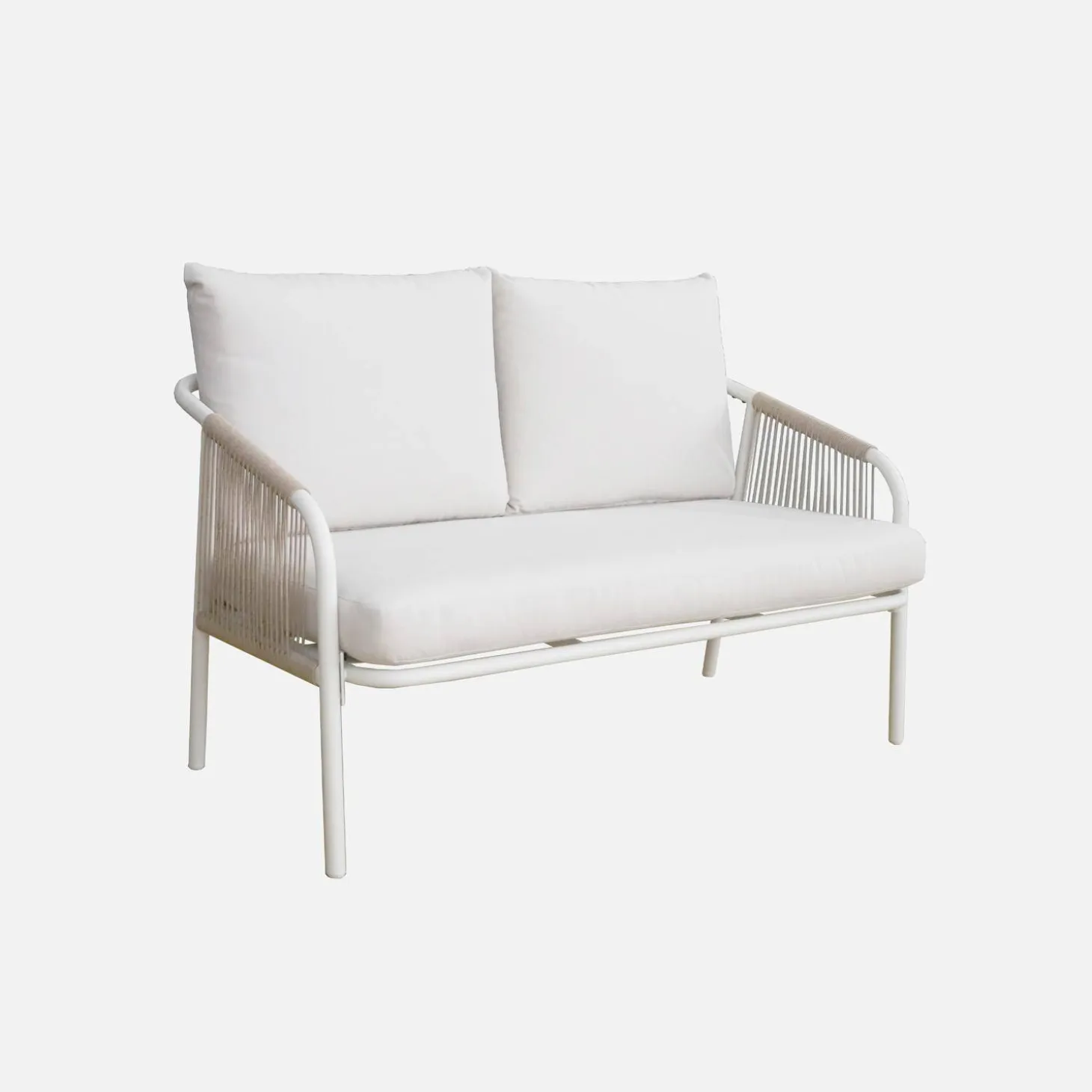 Loungeset van staal, 4 personen