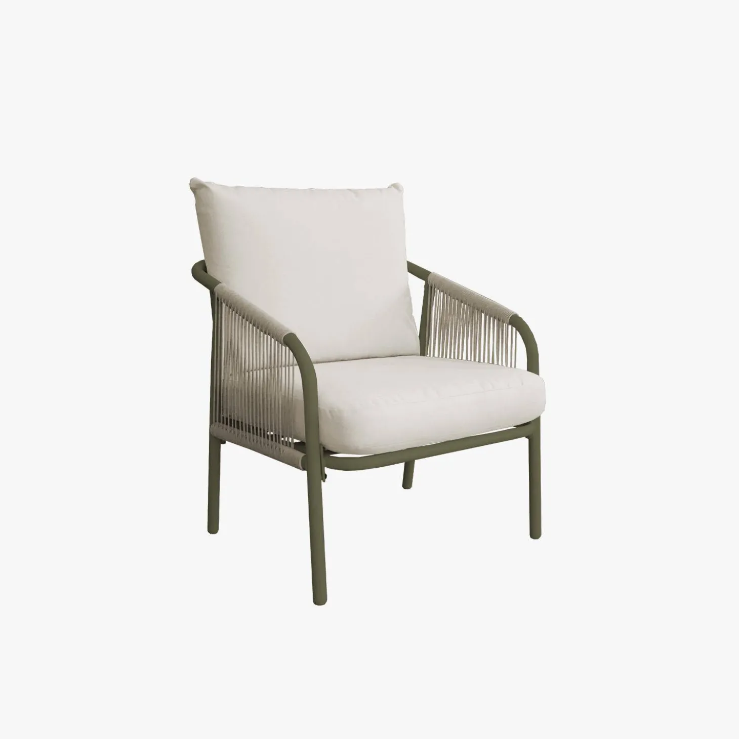 Loungeset van staal, 4 personen