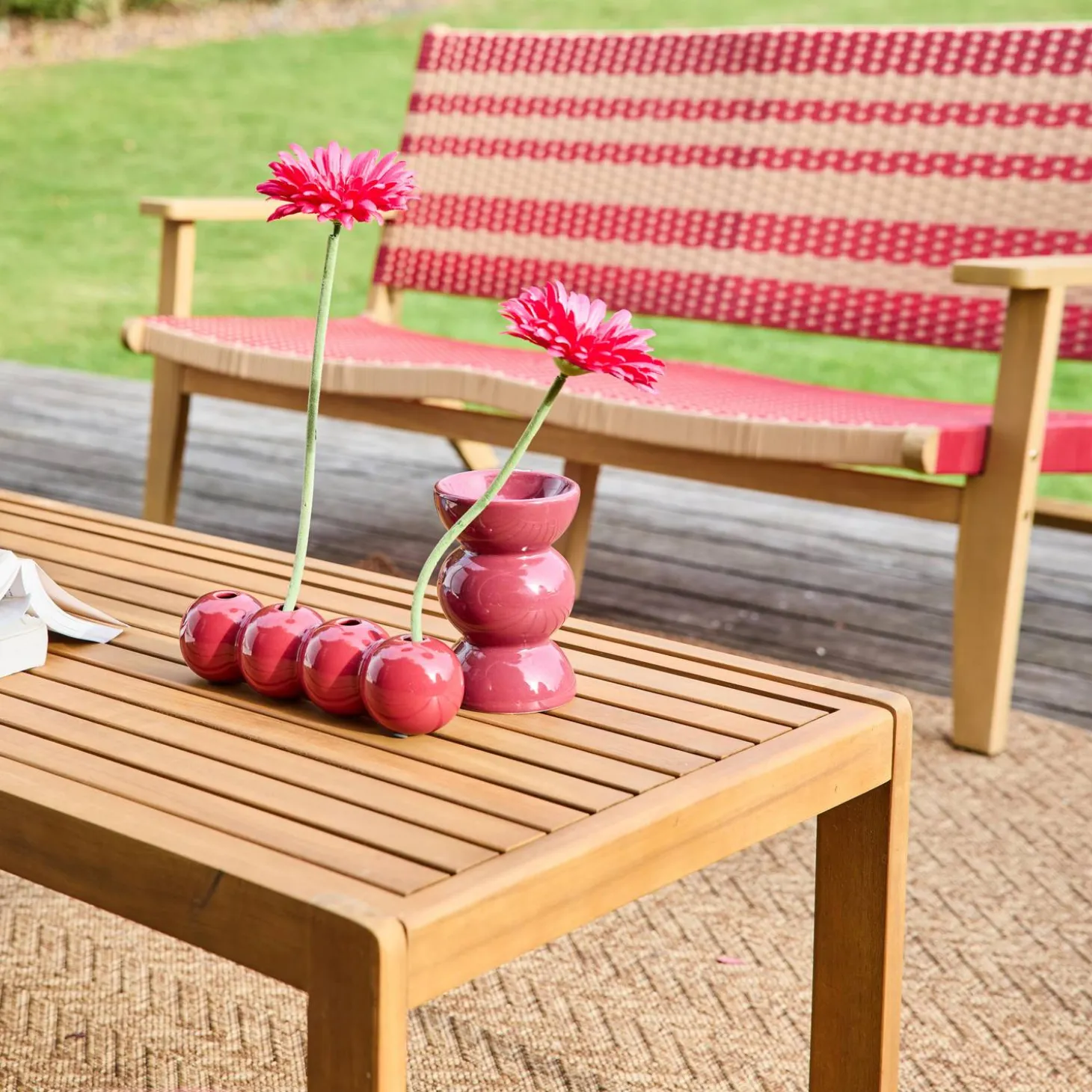Loungeset voor 4 personen acaciahout en hars