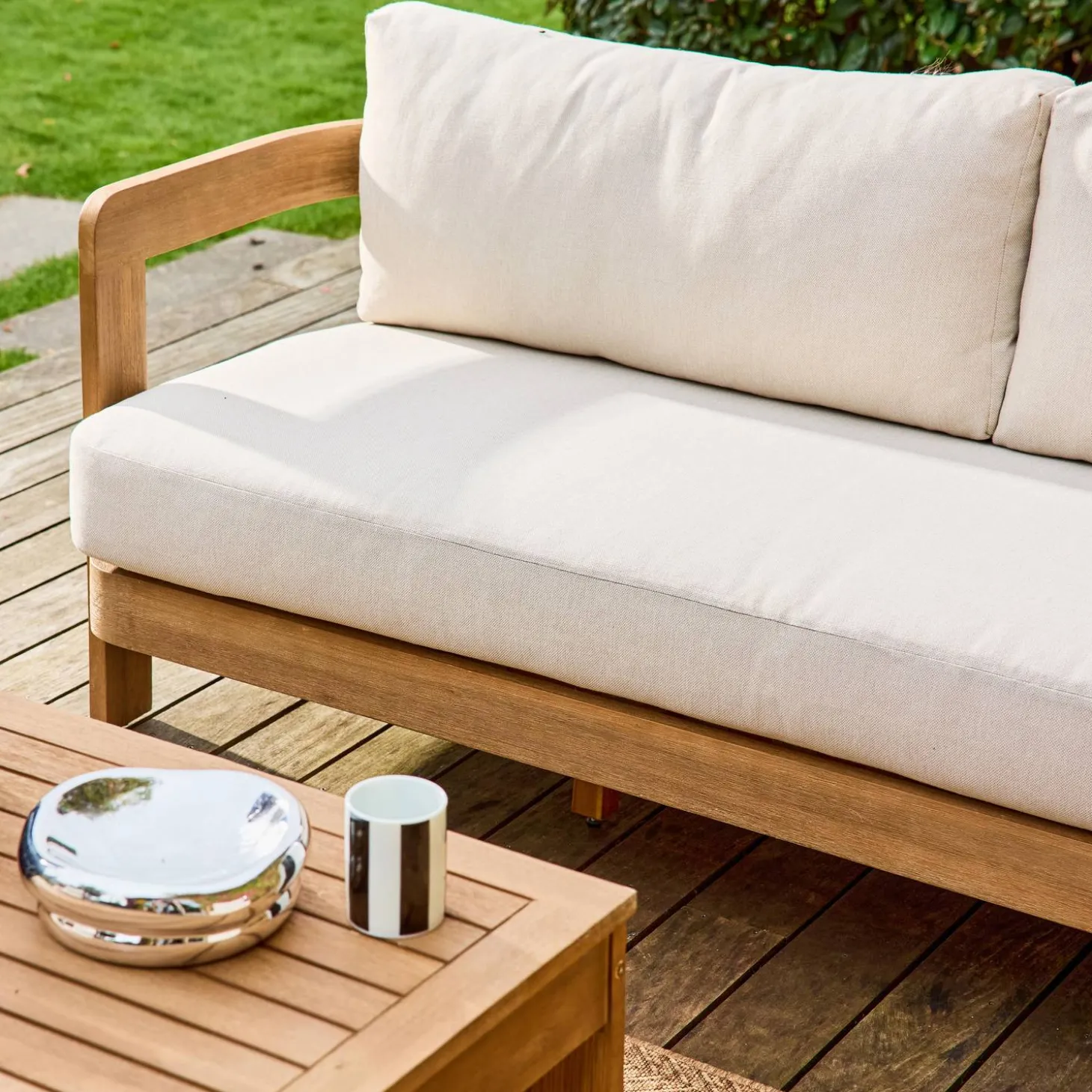 Loungeset voor 4 personen van acaciahout