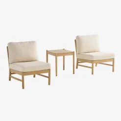Loungeset voor 2 personen van acaciahout