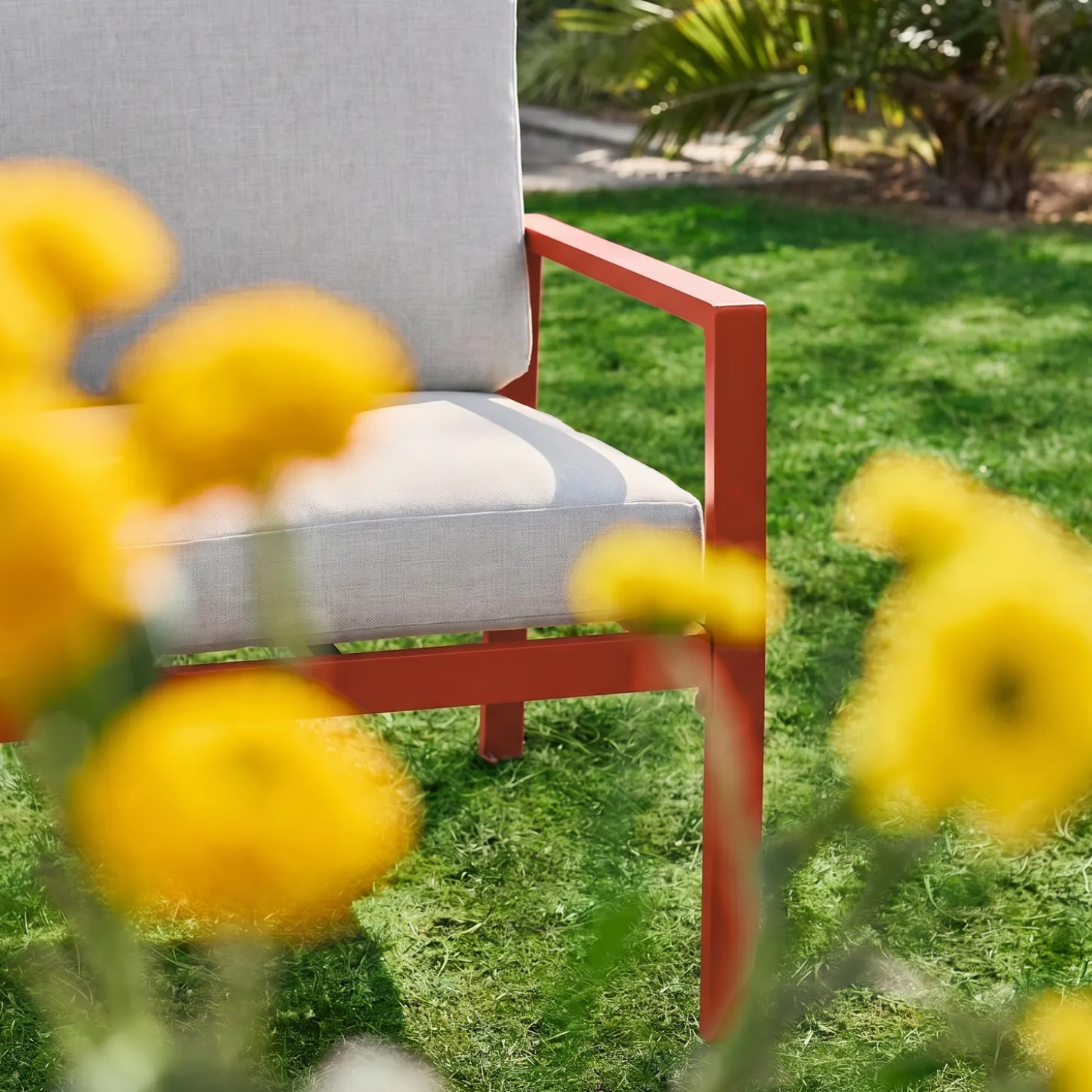 Loungeset 4 zitplaatsen aluminium