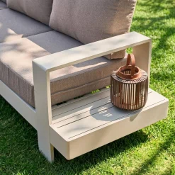 Loungeset 5 zitplaatsen aluminium