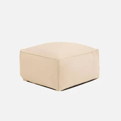 3 loungestoelen en poef voor buiten olefine