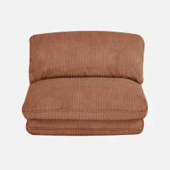 Loungestoel met slaapfunctie corduroy fauteuil