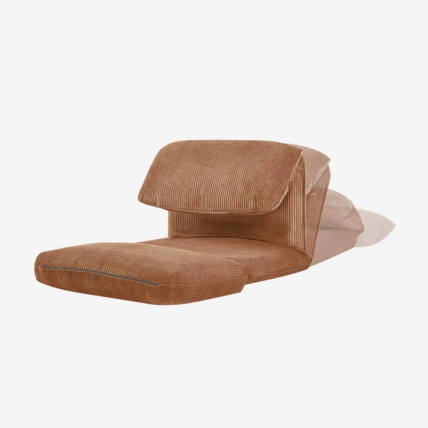 Loungestoel met slaapfunctie corduroy fauteuil