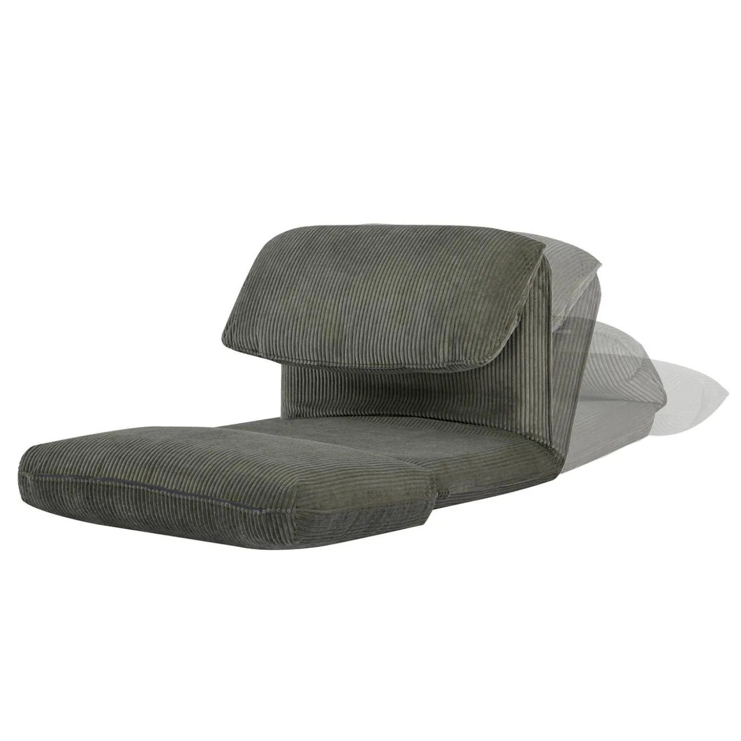 Loungestoel met slaapfunctie corduroy fauteuil