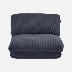 Loungestoel met slaapfunctie corduroy fauteuil