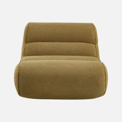 Loungestoel, 1-zits fauteuil van chenille stof